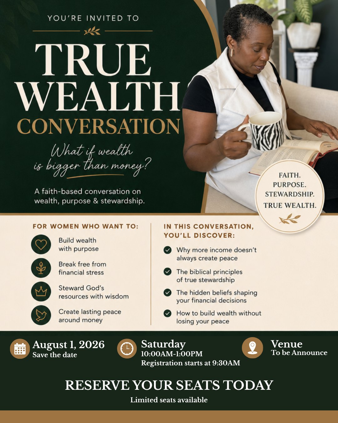True Wealth Conversation flyer